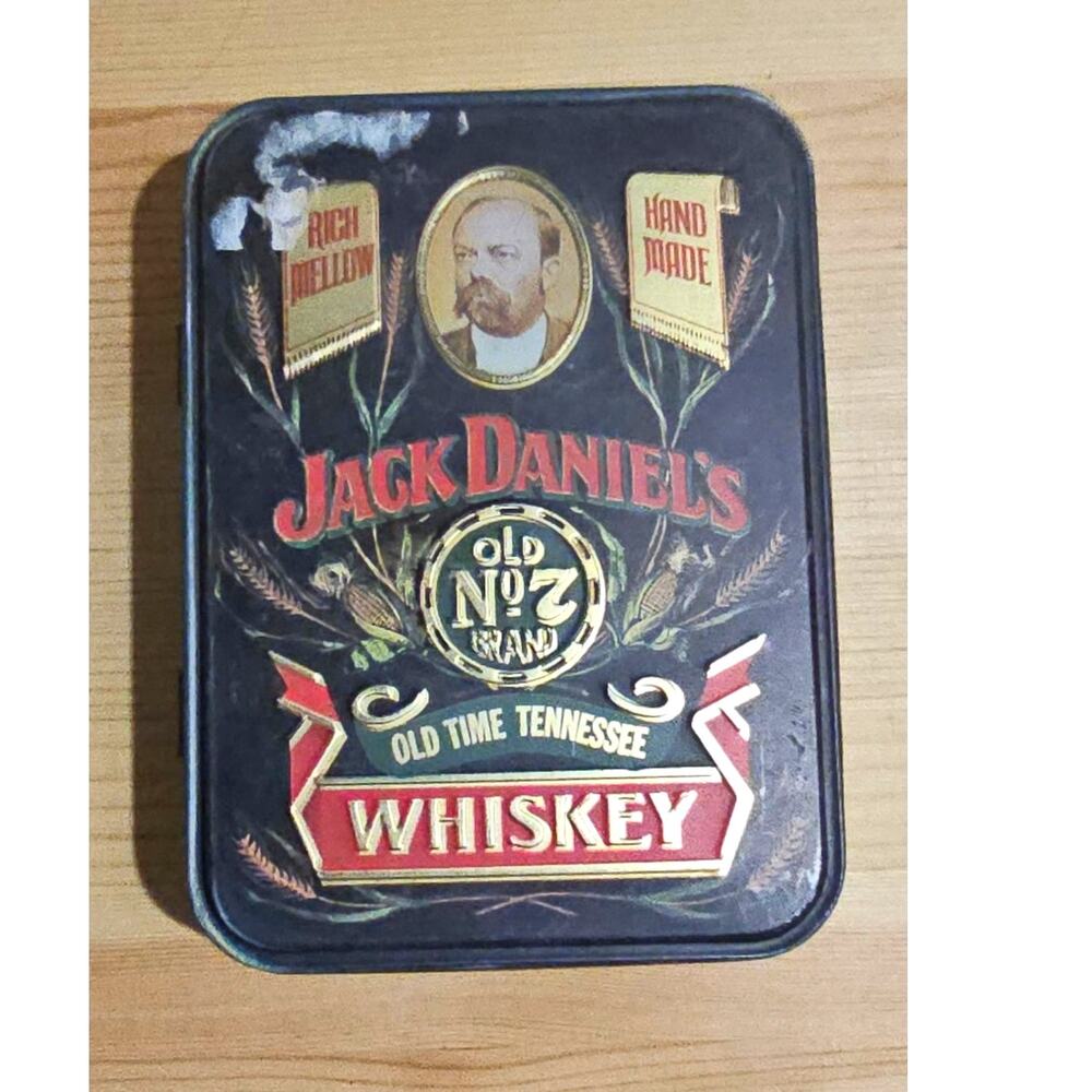 Vintage Jack Daniel's Old No. 7 Gift Tin | Hudson Scott & Sons England | 1980s